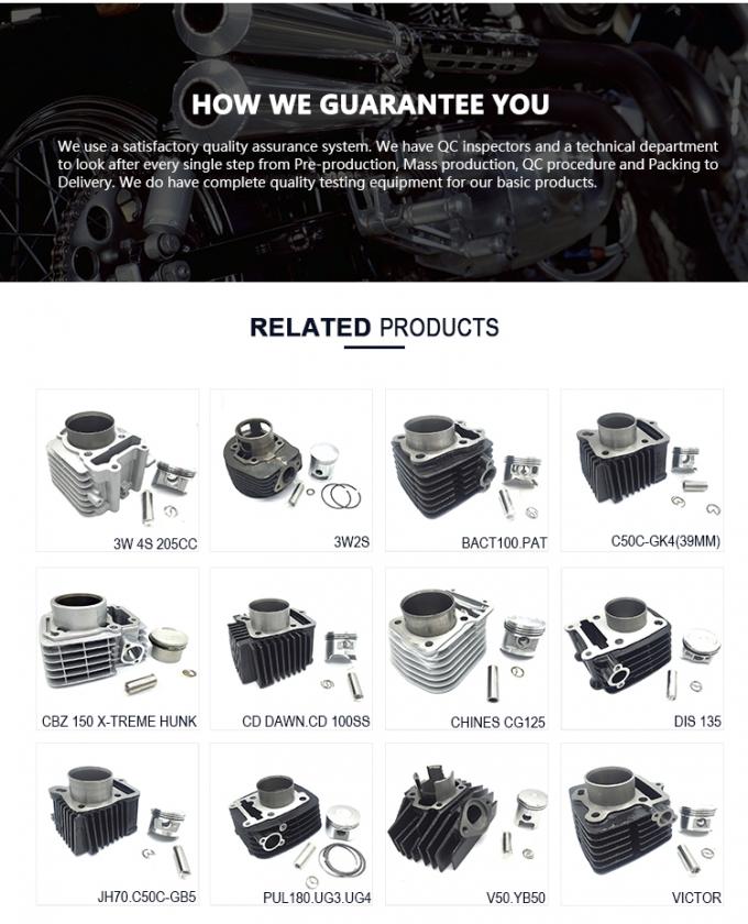 Water Cooled Motorcycle Piston Kits C50C GK4 0.75 ISO9001 Certificated