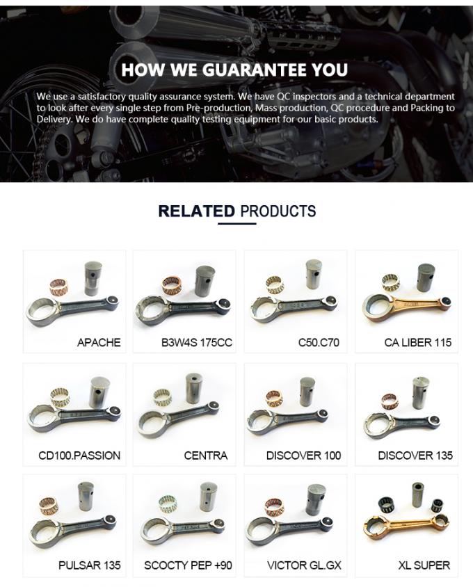 Custom Motorbike Parts Accessories , KFL 103 CUB 100 Motorcycle Connecting Rod