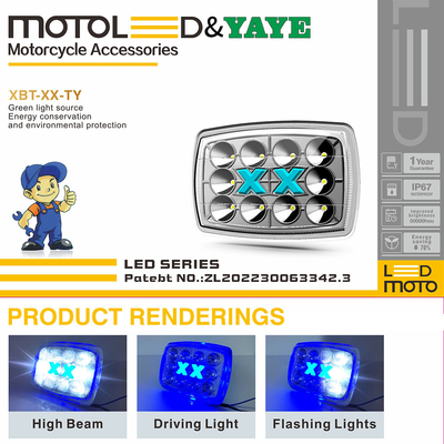 CD70 Motorcycle Daytime Running Lights With Flash White Headlight And Chip