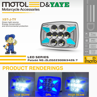 6LED Lo beam and 8 LED Hi beam LED Headlight for CD70 CG125 70cc from YAYE Motorcycle
