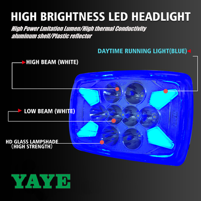 DC12V Blue DRL LED Headlight for CD70 CG125 70cc YAYE Motorcycle 3030SMD White Light