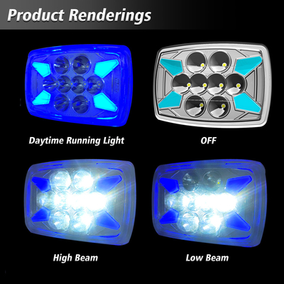 DC12V Blue DRL LED Headlight for CD70 CG125 70cc YAYE Motorcycle 3030SMD White Light