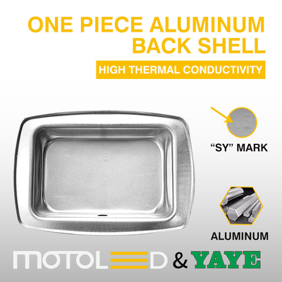 Plastic Reflector YAYE CG125 XBT-06 LED Headlight with 12 Lamp Chips and IP67 Rating