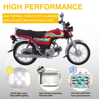 Plastic Reflector YAYE CG125 XBT-06 LED Headlight with 12 Lamp Chips and IP67 Rating