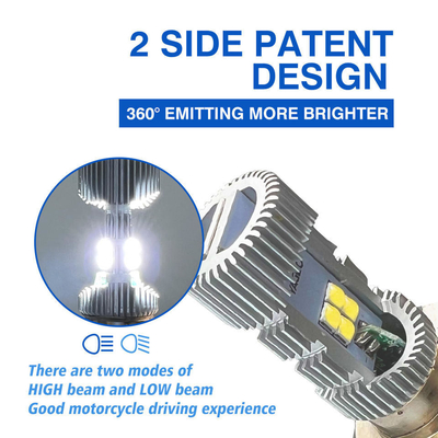 1200lm White Motorcycle LED Headlight Bulb 15W H6 Headlight Bulb