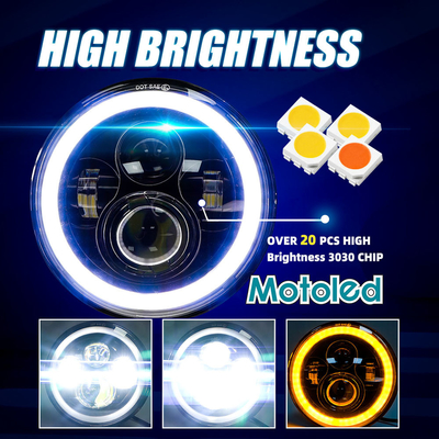 3030SMD LED 12V Motorcycle Headlight 6500K Harley Davidson Motorcycle Headlight