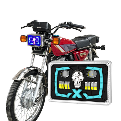 CG125 Semi Assembly Motorcycle LED Headlight With Turn Signal And 18LED Chip QTY