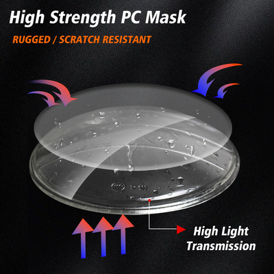Yellow White LED Red Skull Motorcycle Headlight 3030SMD IP67 Waterproof