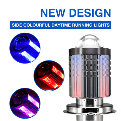 YAYE H4 Motorcycle Bulb with Long Lifespan and Dual Color White Yellow Projector lens