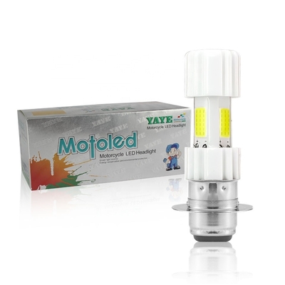 18W 1800LM Ceramic P15D H4 BA20D AC DC Motorcycle Headlight Bulb with 3 Side COB Chip