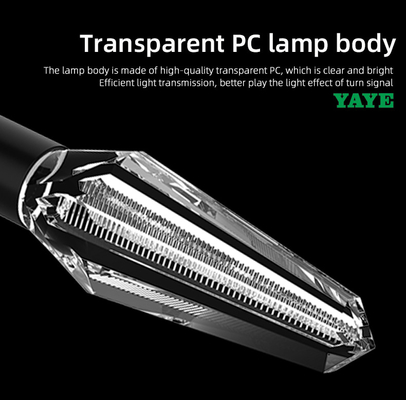 Motorcycle LED Dynamic Turn Signal Light with 30000hours Lifespan and ABC PC Material