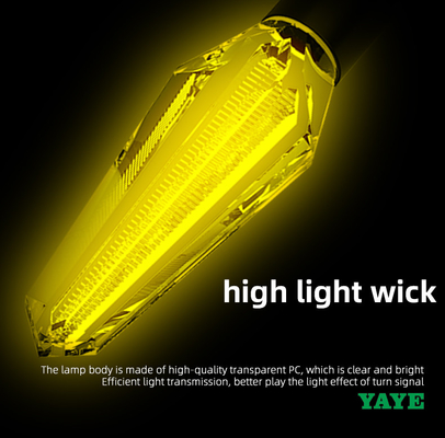 Motorcycle LED Dynamic Turn Signal Light with 30000hours Lifespan and ABC PC Material