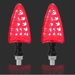 YAYE 2 pcs Motorcycle Rear Turn Signal Lamp Sequential Indicator Light Normal Light