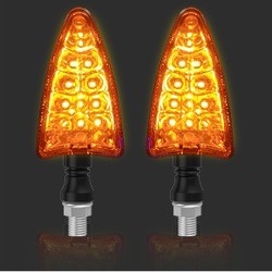 YAYE 2 pcs Motorcycle Rear Turn Signal Lamp Sequential Indicator Light Normal Light