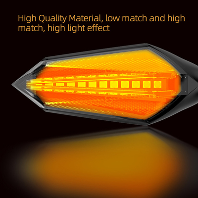 LED Motorcycle Turn Signal Head Lamp 30000hours Lifespan and 6500k Light Temperature