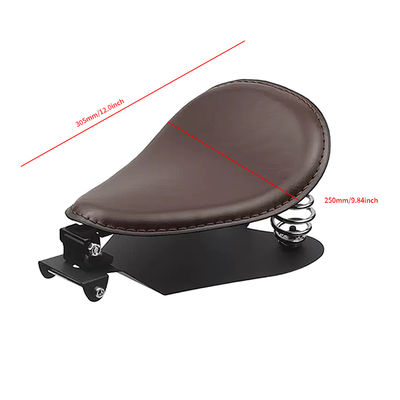 Classic Motorcycle Seat With Seat Mount  Brown Color Motorcycle Solo Spring Seat for Harley