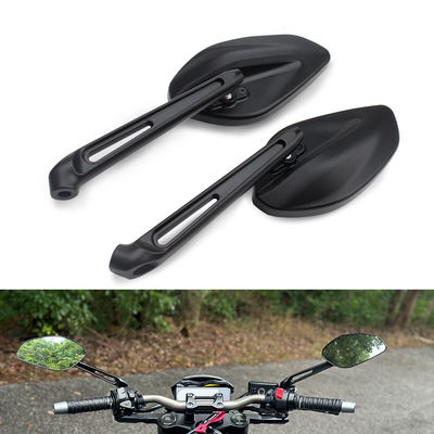 Wide Angle Mirror Large Mirror Motorcycle Rearview Mirror 10mm/8mm Hollow-Out Design Motorcycle Universal Accessories