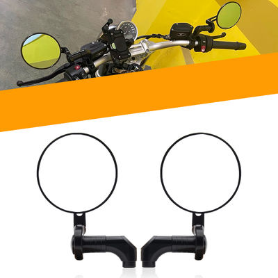 Universal Motorcycle Parts Round Mirror Large White Mirror for Motorcycles Accessory