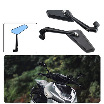High Quality  Motorcycle Rearview Mirror Blue Glass Mirror Square Universal Rearview Mirror