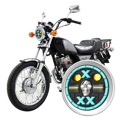 YAYE 6 Inch CM125 Red Skull DRL LED Accessory Motorcycle High Low Beam DRL Headlight with Optical Lens