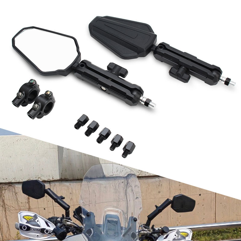 Motorcycle Universal Foldable Rear View Mirror Adjustable Adventure Westwind Road Handlebar Side Mirrors Motorbike Accessories