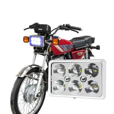 YAYE CG125 LED Headlight 6 Chip DC12V White Blue DRL Motorcycle Light